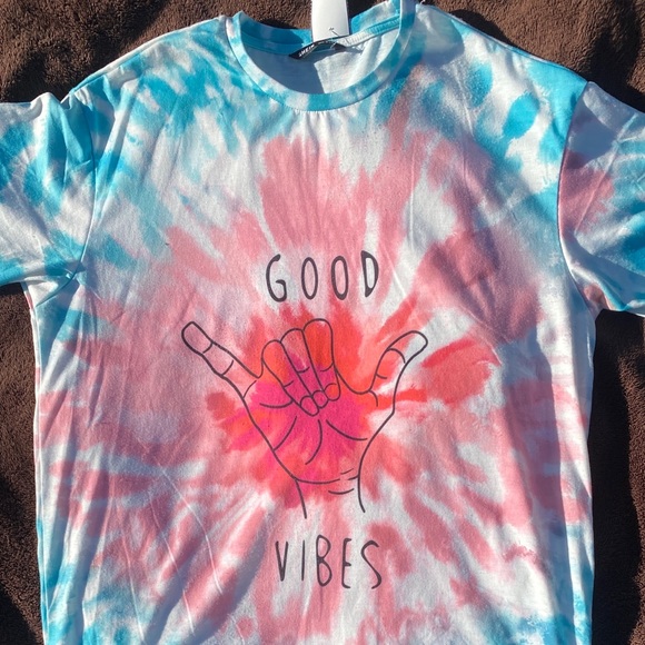Good Vibes Tie Dye Shirt #tiedye #tiedyeshirt#mensshirt#shirt#cuteshirt - Picture 2 of 4